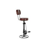 Kruk DKD Home Decor 45 x 46 x 118 cm Zwart Metaal Bruin - thumbnail