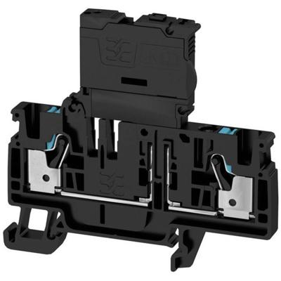 Weidmüller 2548140000 Zekering-serieklem 6.10 mm Spanveer Zwart 50 stuk(s) Piece