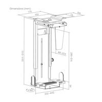 Muurbeugel Aisens MPC04-203 Zwart - thumbnail