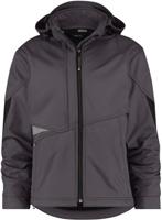 DASSY gravity softshell grijs/zwart mt xl - thumbnail