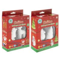 Grafix Kerst Gipsset 2 Figuren 7 cm Assorti - thumbnail