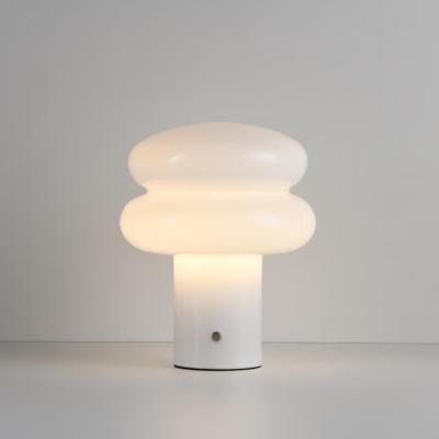 LED Tafellamp Elistro crema - 2W - Mushroom lamp - Paddenstoel - IP20 voor binnen - Met geïntegreerde dimmer - USB-C oplaadbaar