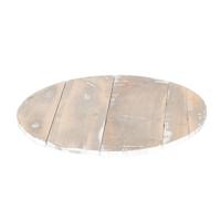 Plateau steiger grey wash Ø38xH3cm - thumbnail