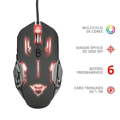 GXT 108 Rava illuminated Gaming mouse Gaming muis