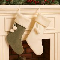 Kerstsok Rib 45cm Assorti 1st - thumbnail