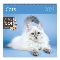 Kalender 2026 30x30cm katten - thumbnail