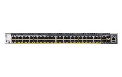 M4300-52G-PoE+ - Switch - L3 - Beheerd - 2 x 10100100010000 + 2 x 10 Gigabit SFP+ + 48 x 101001000 (PoE+) - luchtstroom van voorkant naar achterkant - rack-uitvoering