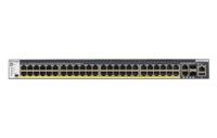 M4300-52G-PoE+ - Switch - L3 - Beheerd - 2 x 10100100010000 + 2 x 10 Gigabit SFP+ + 48 x 101001000 (PoE+) - luchtstroom van voorkant naar achterkant - rack-uitvoering - thumbnail