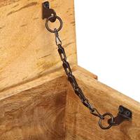 Opbergbox 99x35x48 cm massief mangohout - thumbnail
