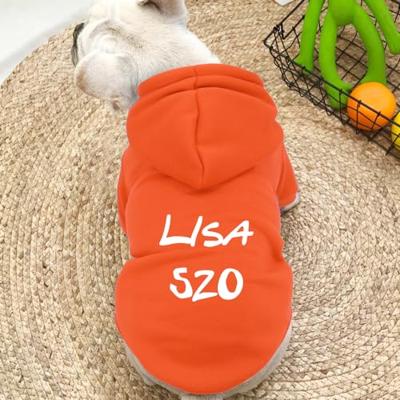 Gepersonaliseerde kattenkleding Kleding Katoenen huisdier Puppy kattenhoodies Franse bulldog kat Naam Telefoonnummer Hoodies Jas (AL)