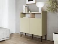 Dressoir JULIE 2 deuren acacia/olijf - thumbnail