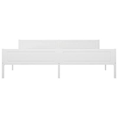 Bedframe massief grenenhout wit 200x200 cm Bedframe massief grenenhout wit 200x200 cm