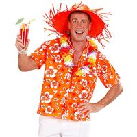 Hawaii shirt oranje - thumbnail