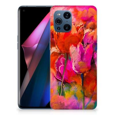 Hoesje maken OPPO Find X3 | X3 Pro Tulips Hoesje maken OPPO Find X3 | X3 Pro Tulips
