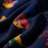 Kinderrokje vogelprint 92 marineblauw - thumbnail