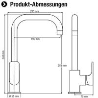 Cornat Noir Round Mengkraan Keuken Ld Zw - NERS52 - thumbnail