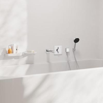 Hansgrohe Tecturis E baduitloop, chroom Hansgrohe Tecturis E baduitloop, chroom
