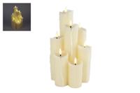 Kaarsenset LED 7pcs L creme - thumbnail
