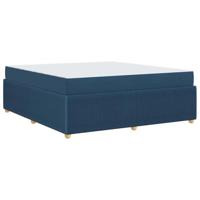 Bedframe met matras met matras Blauw 180 x 200 cm Stof - thumbnail