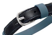 HUNTER Hondenhalsband Wolmar, rookblauw/zwart, Maat: 65 - thumbnail