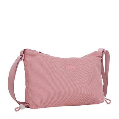 New Rebels Ribbi Rose Schoudertas 6.1L Ribstof Polyester - Comfortabele dagelijkse crossbody - Old Pink