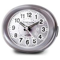 Analoge alarmklok Timemark Zilverkleurig LED Licht Stil Snooze Nachtmodus 9 x 9 x 5,5 cm (9 x 9 x 5,5 cm) - thumbnail