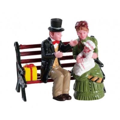 Lemax baby's first christmas kerstdorp figuur type 3 Caddington Village 2018