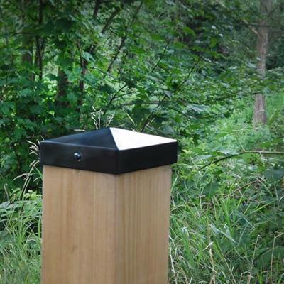 Connex Paalkapje 70X70Mm Zwart - HV4324