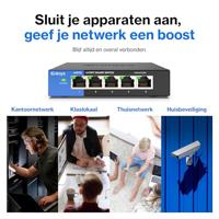 Linksys 5-poorts Gigabit - desktopswitch (LGS105) - thumbnail