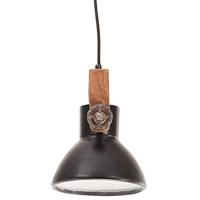 VidaXL Hanglamp industrieel rond 25 w e27 19 cm zwart - thumbnail