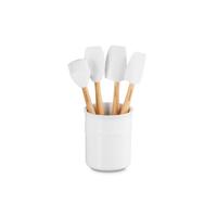 LE CREUSET - Holly Collection - Lepelpot met spatels 5-dlg Wit - thumbnail