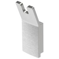 Handdoekhaak Haceka Aline Dubbel Geborsteld Aluminium - thumbnail