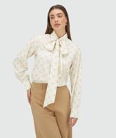Josh V Sydney Jv-2508-0107 Blouse 544 Creme White Light Brown - thumbnail