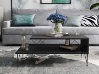 Salontafel LOIRET 100 cm antraciet - thumbnail