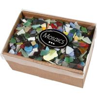 Creativ Company Mozaiek, afm 8-20 mm, dikte 2-3 mm, inhoud kan variëren , diverse kleuren, 2 kg/ 1 doos - thumbnail