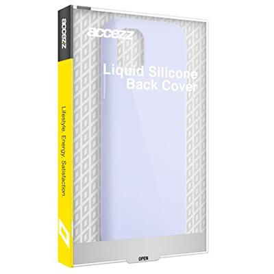 Accezz Liquid Silicone Backcover Samsung Galaxy S24 Ultra Telefoonhoesje Paars - thumbnail