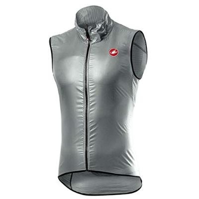 Castelli Aria fietsvest mouwloos zilver heren M