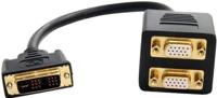 StarTech.com DVI naar 2x VGA 30cm splitter kabel - DVI-I analoge dual VGA Y-kabel - mannelijk/2xfemale - DVI/VGA-adapter vergulde contacten - thumbnail