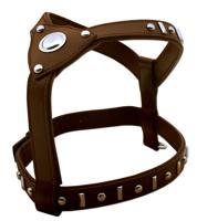 Hondentuig Knight Brown & Silver - thumbnail