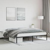 Bedframe metaal zwart 200x200 cm - thumbnail