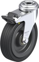 Blickle LRA-VPA 100K-FI-EL Zwenkwiel met rem Wieldiameter: 100 mm Draagvermogen (max.): 70 kg 1 stuk(s) - thumbnail