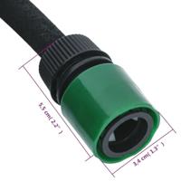 VidaXL Druppelslang 0,6&apos;&apos; 25 m rubber zwart - thumbnail