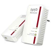 AVM FRITZ!Powerline 1240E/1000E WLAN-set (1200 Mbit/s, WLAN-toegangspunt, ideaal voor media-streaming of NAS-verbindingen, internationale versie), ethernet, wit - thumbnail