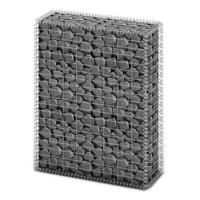 VidaXL Schanskorf met deksels 100x80x30 cm gegalvaniseerd draad - thumbnail