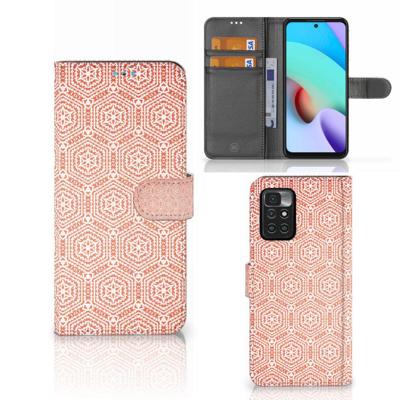 Xiaomi Redmi 10 | Telefoon Hoesje | Pattern Orange