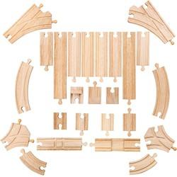 Bigjigs houten rails uitbreidingsset, 25dlg.