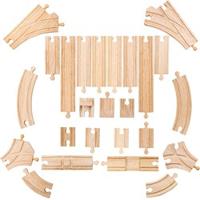 Bigjigs houten rails uitbreidingsset, 25dlg. - thumbnail