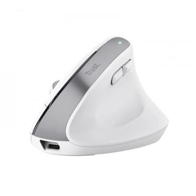 Ergonomische Optische Muis Trust 25398 Wit 2400 dpi - thumbnail