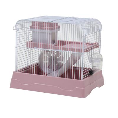 Nobleza Hamsterkooi met inrichting - Roze - 30x23x25,7 cm