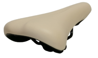 Hzb zadel comfort kinderfiets 20/24 inch creme met zadelstrop - thumbnail